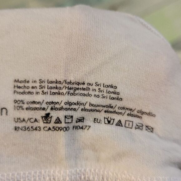 Calvin Klein White Sports Bra sz Small - Picture 3 of 3